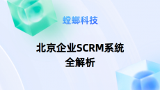 打造私域流量的利器：北京企业SCRM系统全解析
