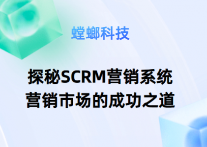 探秘SCRM营销系统：营销市场的成功之道